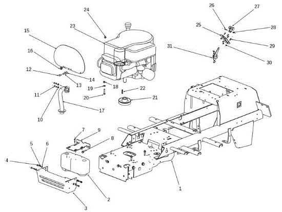 Motor EF 106S/15,5H Cat.2014 Tractor