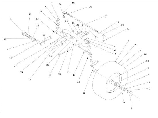 Eje anterior EF 106S/15,5H Cat.2014 Tractor