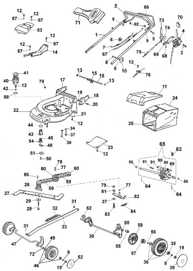 Despiece completo AR 53 TALV Cortacésped