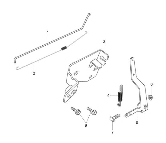 Palanca completa LR 48 TK ESSENTIAL (K600 AUTOCHOKE) Cortacésped