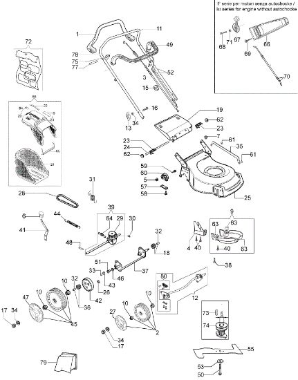 Despiece completo LR 48 TH MULCH COMFORT PLUS Cortacésped