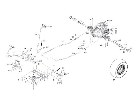 Palanca freno y cambio EF 95/16 K H Tractor
