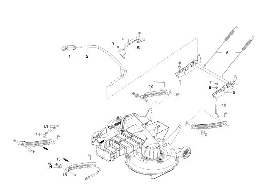 Sistema de regulación altura plato de corte EF 95/16 K H Tractor