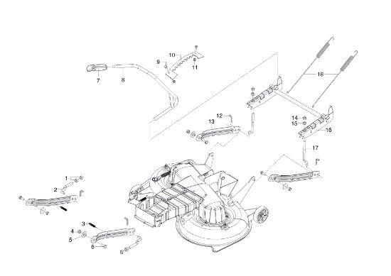 Sistema de regulación altura plato de corte EF 105/16 K H Tractor