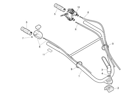 Manillar ajustable y caja de mando MZ 2080 RS Motoazada