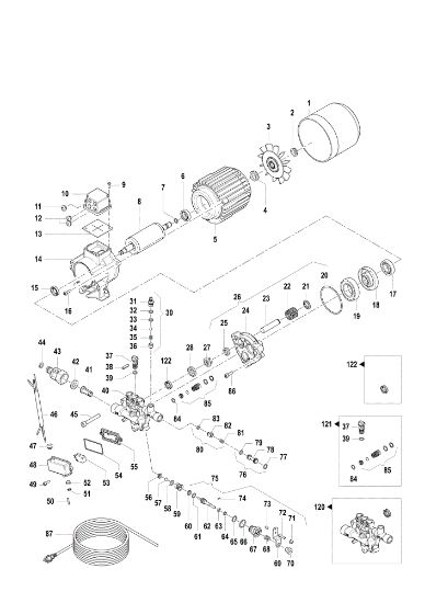 Motor IP 1750 S Hidrolimpiadora