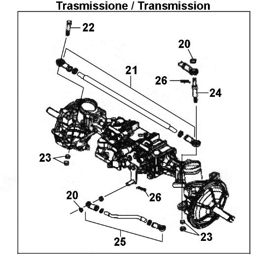 Transmisión eje anterior TONKAWA (B&S) 92 4x4 Cat. 2015 Tractor