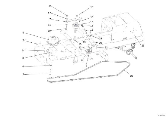 Embrague EF 107 L/24 KH (K2400AVD V-Twin) Cat. 2015 Tractor