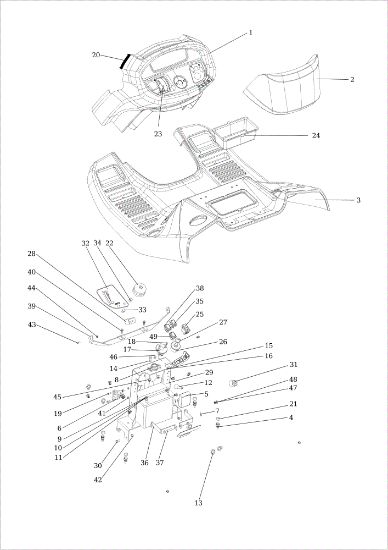Salpicadero EF 124/24 KH (K2400AVD V-Twin) Cat. 2016 Tractor
