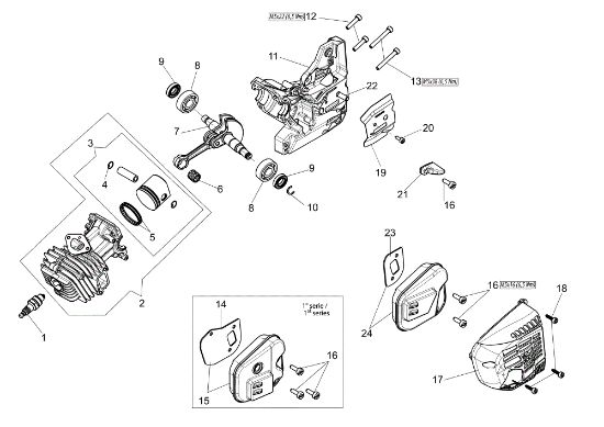Motor MTT 3600 Motosierra