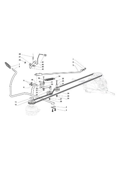 Pedal freno y palanca cambio EF 98L/14,5 K H Cat. 2017 Tractor