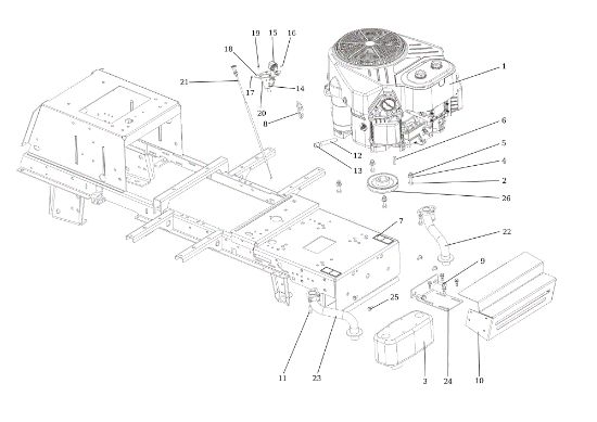 Motor EF 106/24 KH 4X4 (K2400AVD V-twin) Cat. 2017 Tractor