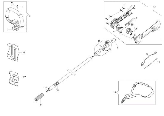 Transmisión DS 2410 HL Cortasetos
