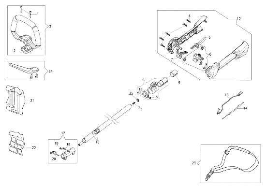 Transmisión Unità motore DS 2410 D (Ø 24/26) Unidad motriz DS 2410 D (Ø 24/26)