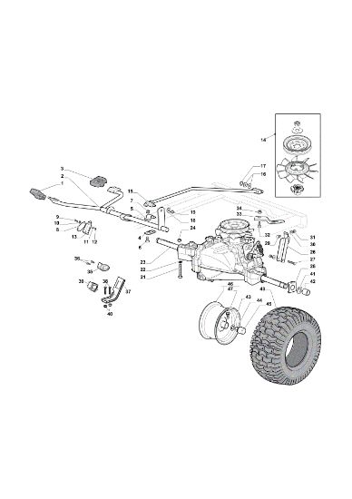 Transmisión EF 108L/18,5 H Cat. 2018 Tractor