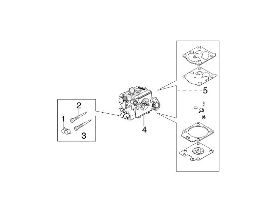 Carburador WT-780G MT 371 (Euro 1) Motosierra