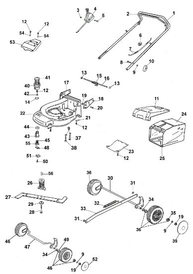 Despiece completo AR 48 PBQ Cortacésped