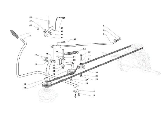 Pedal freno y palanca cambio EF 108L/18,5 H Cat. 2019 Tractor