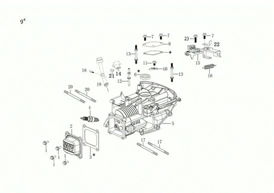 Carter motor LR 44 PK COMFORT PLUS (K 605) EURO 5 Cortacesped