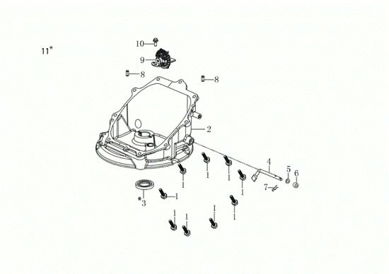 Tapa basamento LR 44 TK COMFORT PLUS (K605) EURO 5 Cortacesped