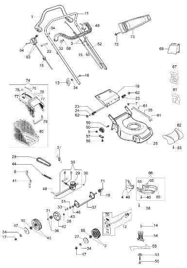 Despiece completo LR 53 TK COMFORT PLUS (K655) EURO 5 Cortacesped