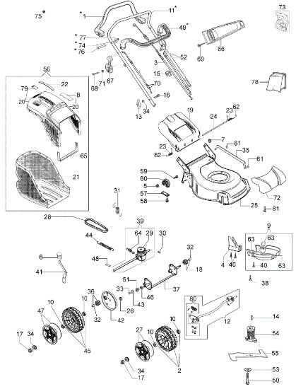 Despiece completo LR 53 TBX COMFORT PLUS EURO 5 Cortacesped
