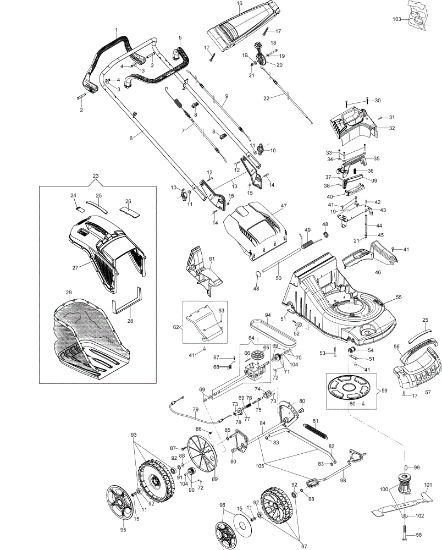 Despiece AR 48 TBX ALL ROAD ALUMINIUM EURO 5 Cortacesped