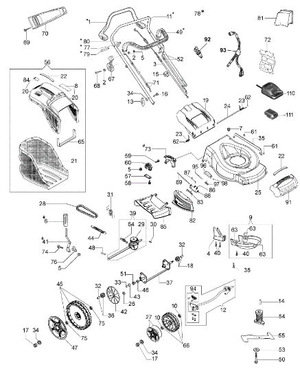 Despiece completo LR 53 TBXE ALL ROAD PLUS 4 EURO 5 Cortacesped