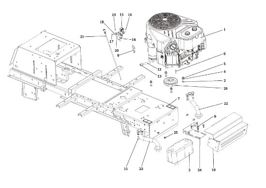 Motor EF 106/24 KH (K2400AVD V-twin - EURO5) Cat. 2019 Tractor