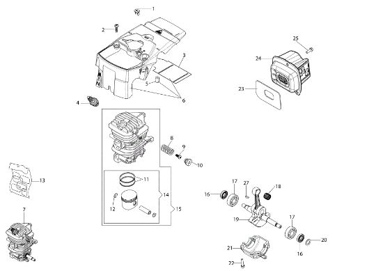 Motor MTH 4000 (Euro 2) Motosierra