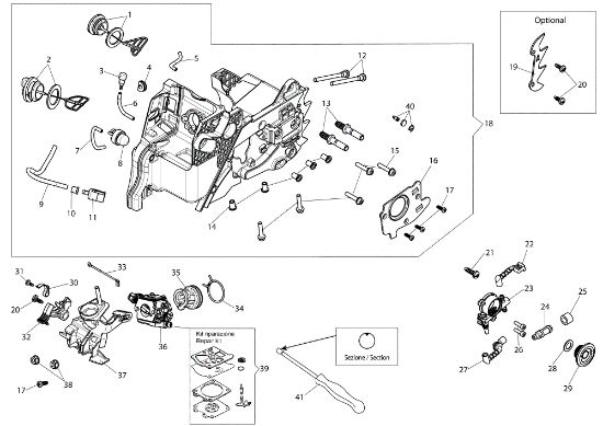 Carter motor MTH 4000 (Euro 2) Motosierra