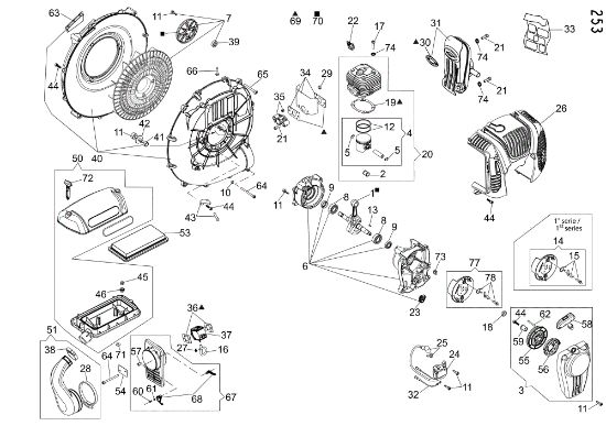 Motor SA 9010 Sopladora