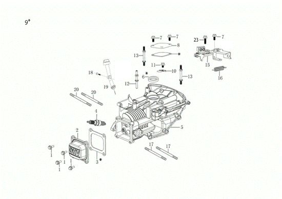 Carter motor LR 48 TKE COMFORT PLUS (K655LI) EURO 5 Cortacesped