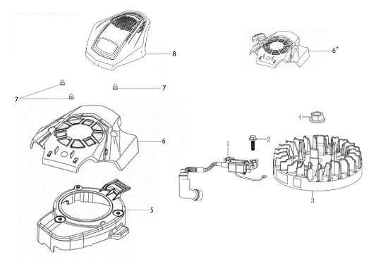 Arranque LR 48 TKE COMFORT PLUS (K655LI) EURO 5 Cortacesped