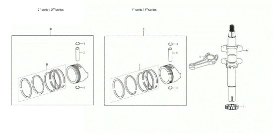Ciguenal y piston LR 53 TKE COMFORT PLUS (K655LI) EURO 5 Cortacesped