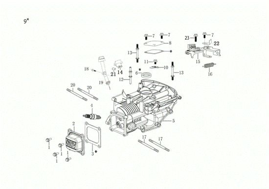 Carter motor LV 53 TK ALL ROAD 3 (K655) EURO 5 Cortacesped