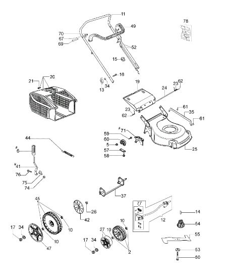 Despiece completo LH 48 PK Cortacesped