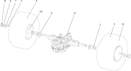 Eje posterior TUAREG 92 EVO (K2400AVD V-Twin - EURO5) Cat.2021 Tractor