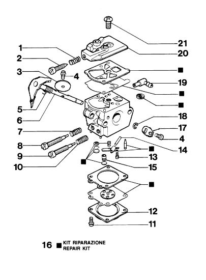 Carburador WT-607A 132 Motosierra