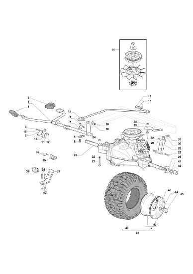 Transmisión EF 98L/14,5 K H Cat. 2023 Tractor