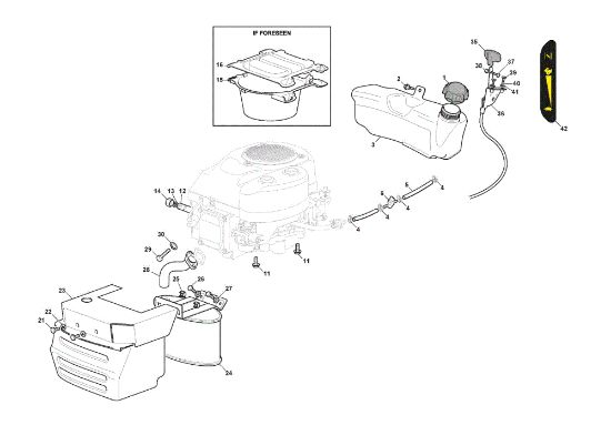 Tanque, escape y protecciones GLX 20-108HS Tractor