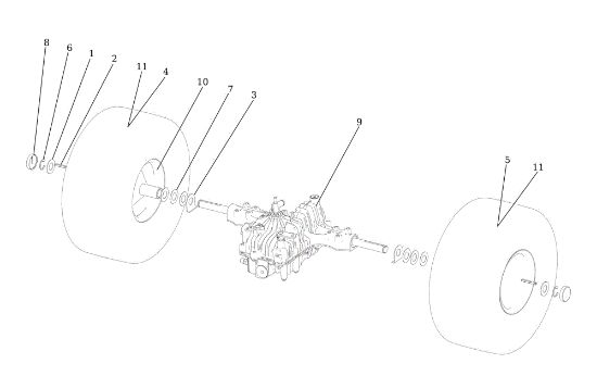 Eje posterior TUAREG 92 EVO Cat.2023 Tractor