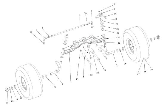 Eje anterior EF 92/16KH (K1600AVD) Cat.2023 Tractor