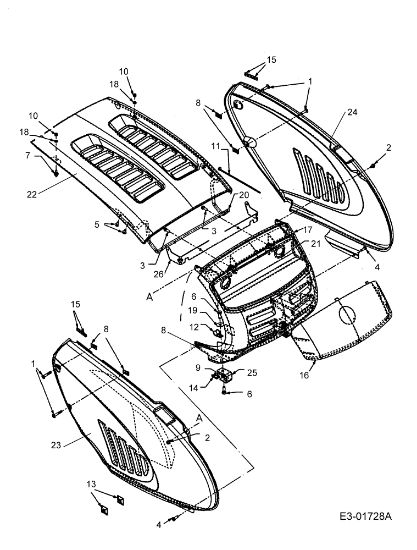 Capot anterior FORMULA 107 H Tractor