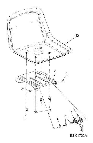 Asiento FORMULA 107 H Tractor