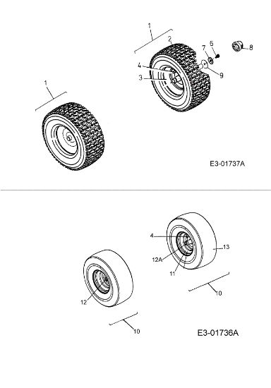 Ruedas FORMULA 107 H Tractor