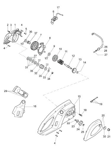 Engranajes EF 15 E Electro sierra