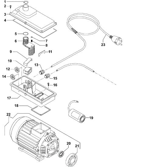 Motor 1 IP 2000 Hidrolimpiadora