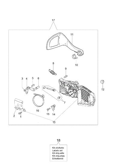 Freno cadena 125 Motosierra