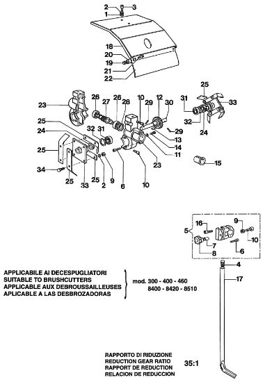 Despiece completo CULTIVATOR Accesorio cultivador